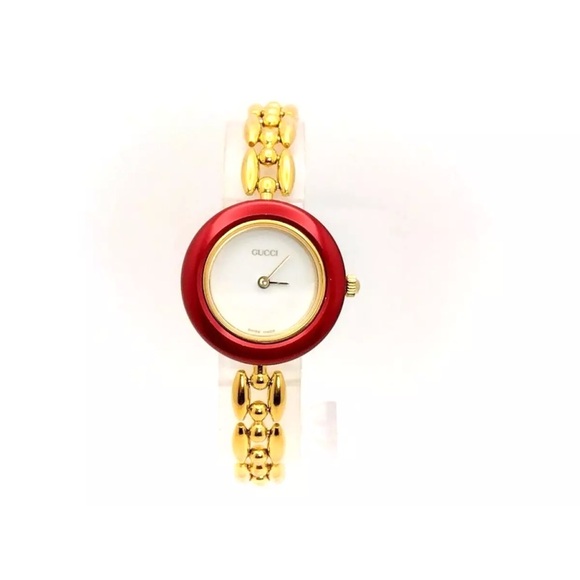 Stunning Gucci 14k Gold Plated Swiss Quartz Watch - Picture 4 of 11